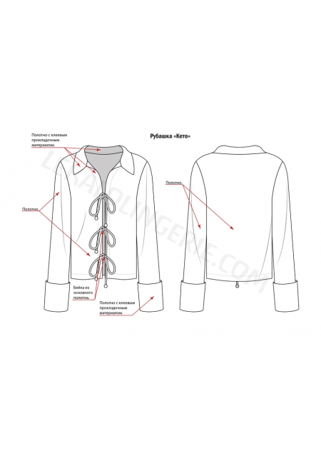 Выкройка рубашка Кето+ИНСТРУКЦИЯ