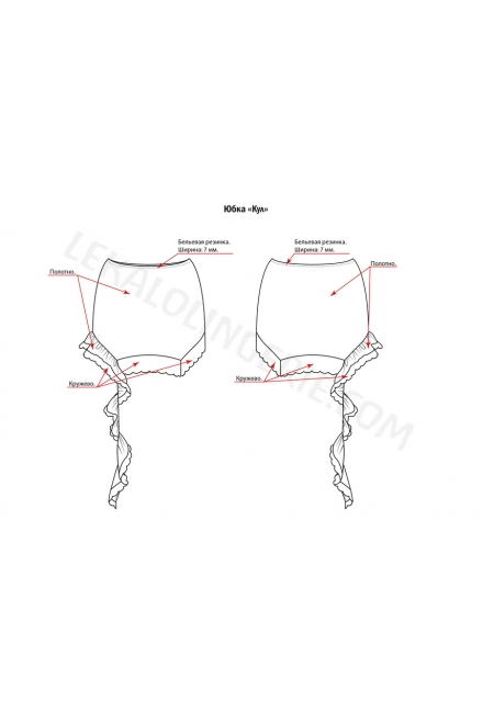 Выкройка юбка Кул+ИНСТРУКЦИЯ
