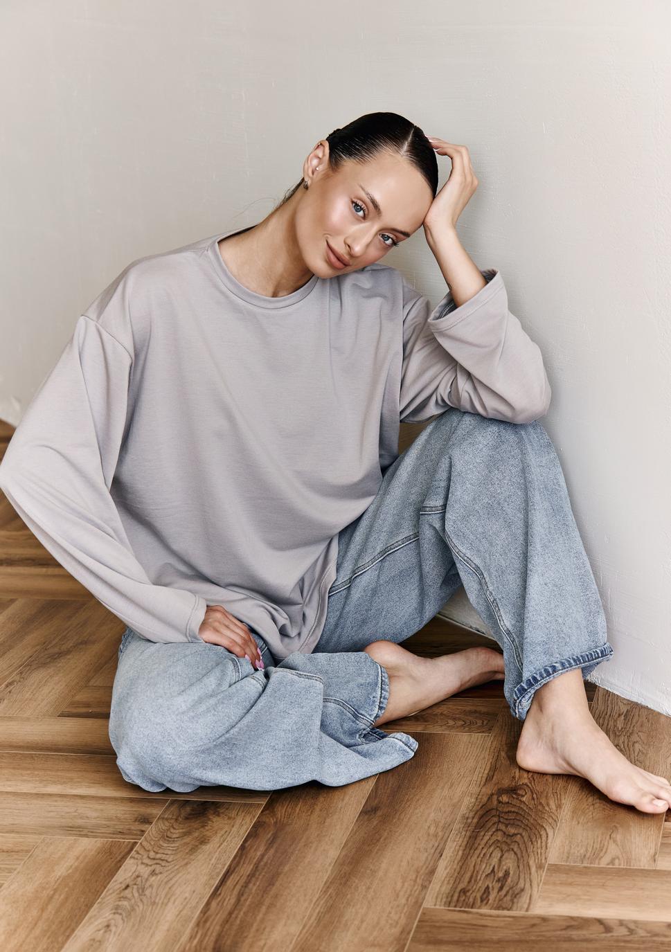 Выкройка лонгслив оверсайз Свэн+ИНСТРУКЦИЯ